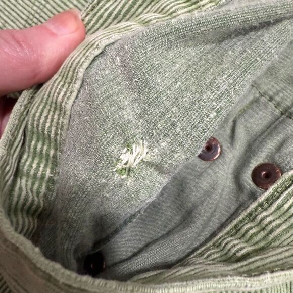 Vintage Green Mid Rise EXP Express Corduroy 90s Straight Leg Mom - Picture 6 of 10